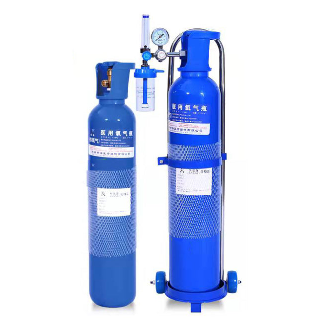 Factory direct sale good price portable medical oxygen cylinder for medical institutions/highland self-driving