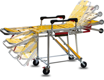 HP-2F2 Ambulance Folding Chair Stretcher Dimensions Adjustable Wheelchairs Used In Elevator